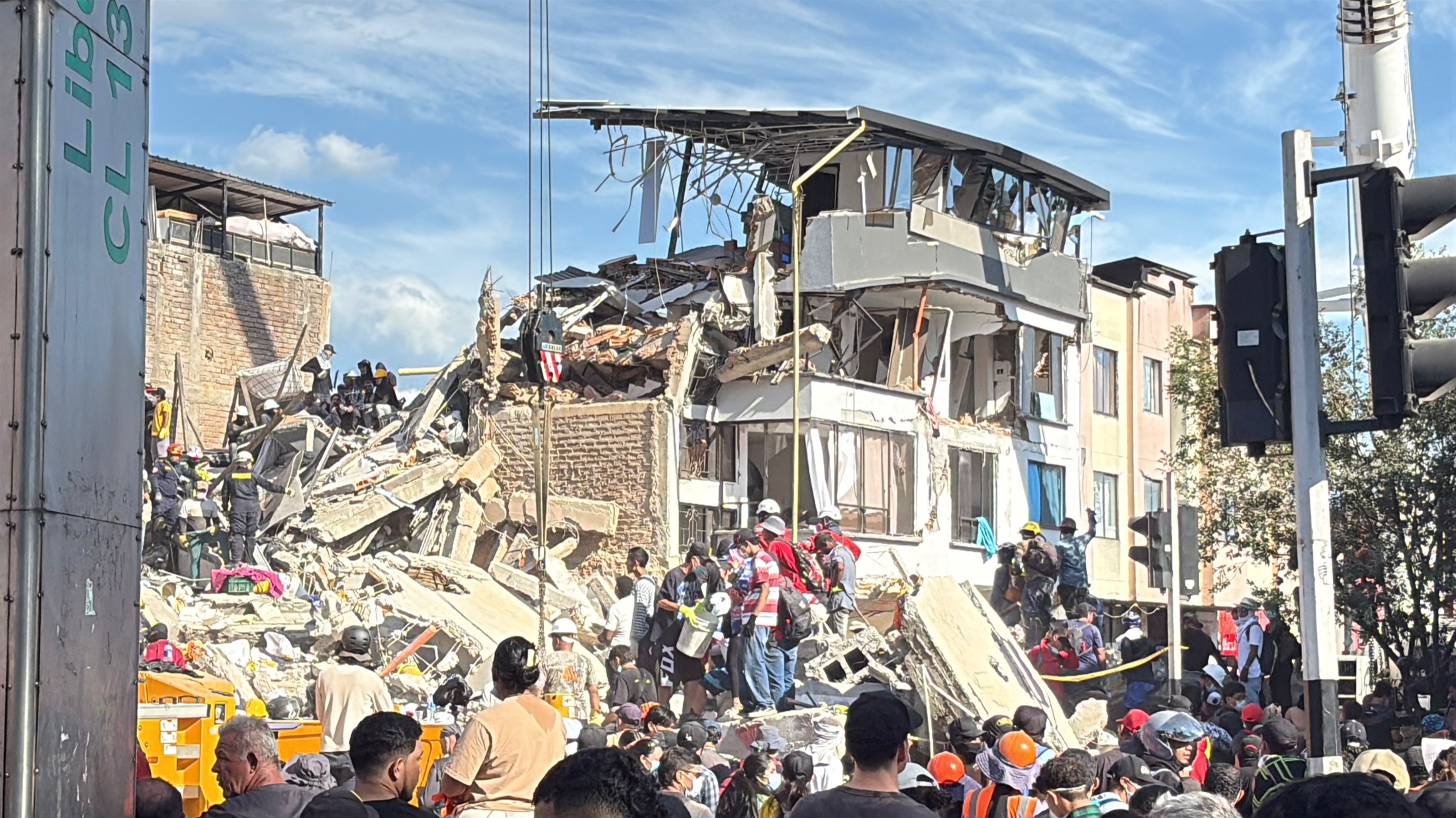 Edificio colapsado en el centro de Pereira